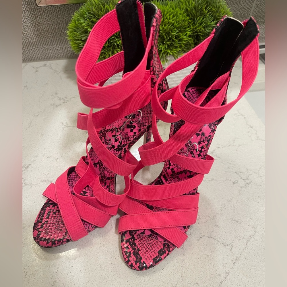 Jessica Simpson Pink Strappy Heel